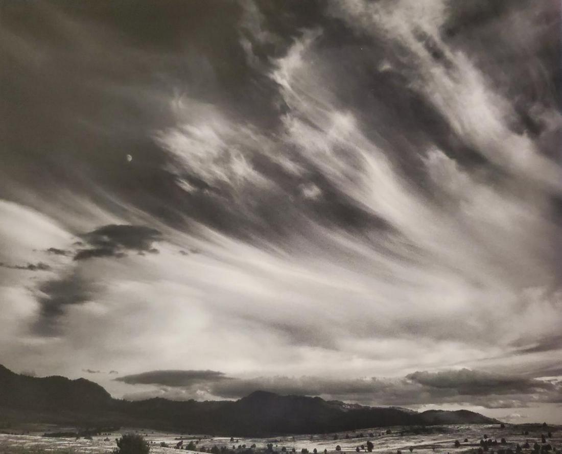 Ansel Adams, Moon and Clouds, Northern California, 1959 (1 of 1)