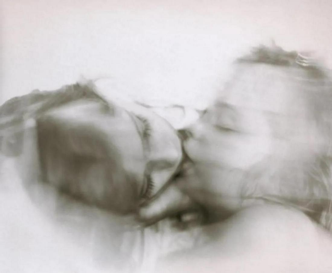 Sally Mann, Goodnight Kiss, 1988: Photographer: Sally Mann is an American photographer, widely known for her large-format, black-and-white photographs - at first of her young children, then later of landscapes suggesting decay and dea