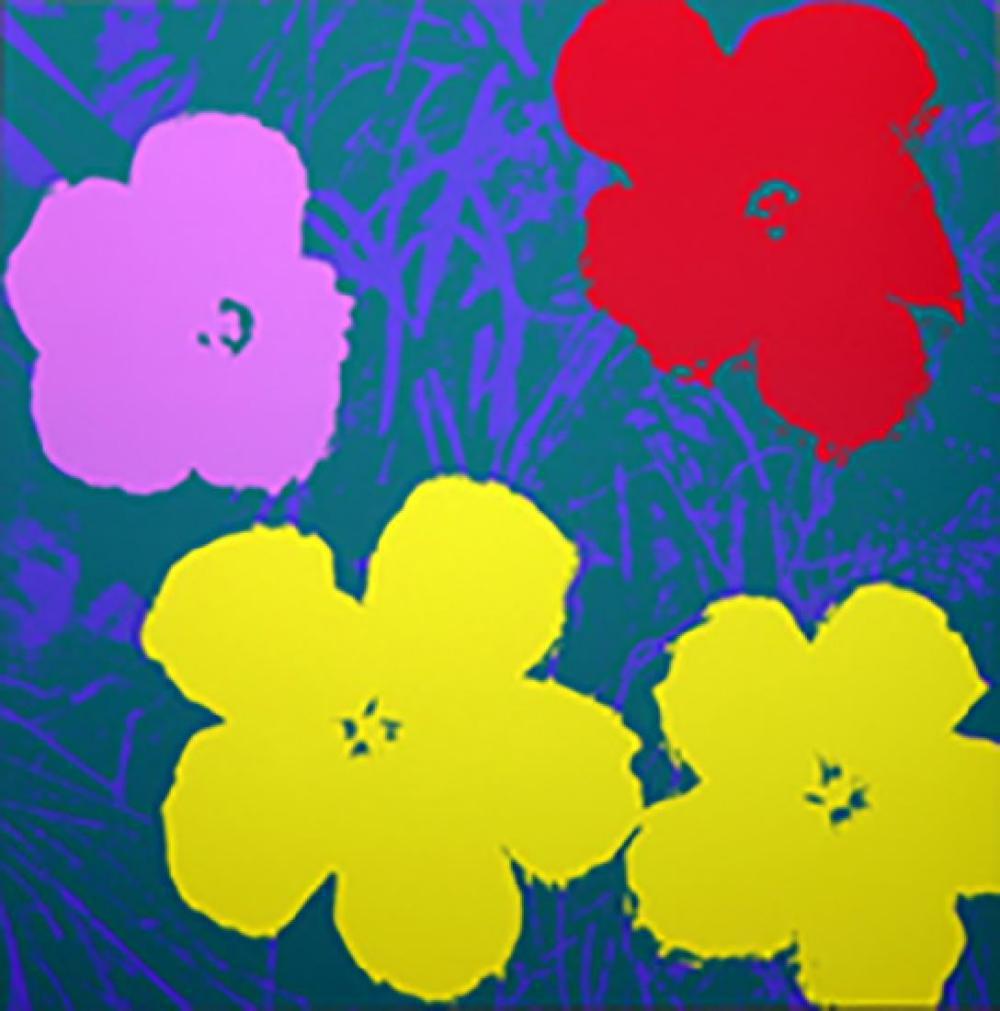 ANDY WARHOL FLOWERS 11.65 SERIGRAPH SUNDAY B. MORNING: Artist: Andy Warhol Title: Flowers (Sunday B. Morning) Size: 36" X 36" Verso: Fill in your own signature and, published by Sunday B. Morning stamps Technique: serigraph Paper: Museums board Marking: s