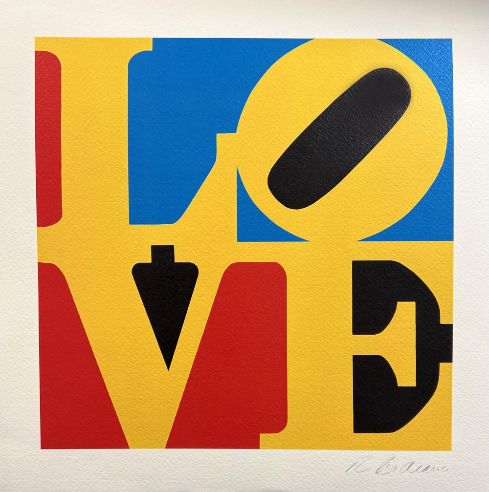 Robert Indiana 'LOVE' limited edition lithograph, Guggenheim, 1978 (1 of 2)