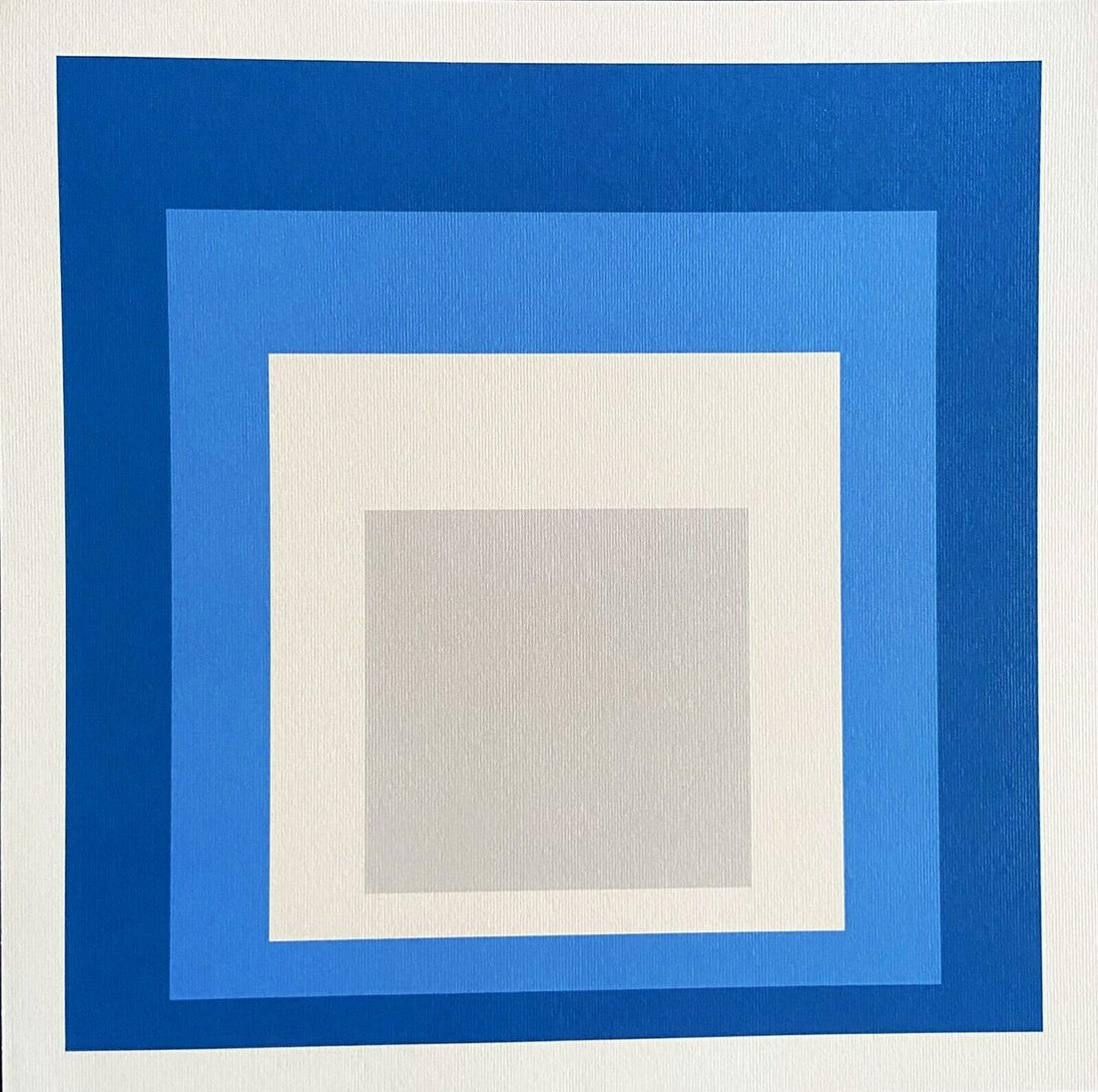 Josef Albers 'Homage to the Square - 1979' Limited edition lithograph: Josef Albers "Homage to the Square" Lithograph printed by the Guggenheim Museum in 1979 The work measures 30x30 cm Limited edition of 250, Numbered in pencil Condition: In Excellent condition Certific