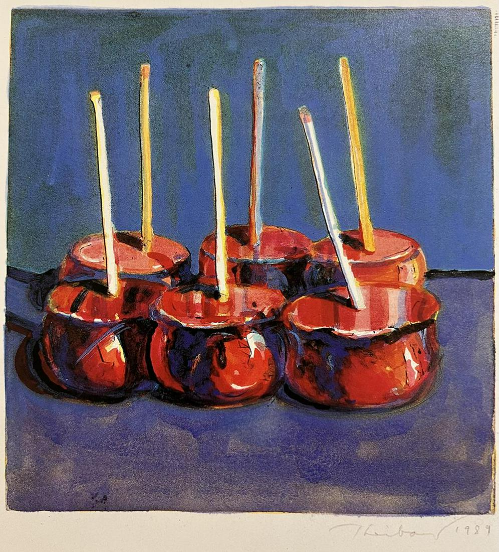 Wayne Thiebaud, Candy Apples, 1989, Plate Signed & Dated (1 of 1)
