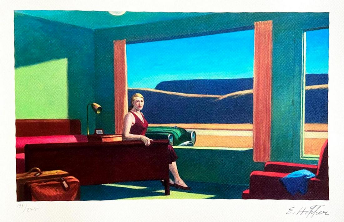 Edward Hopper 'Western Motel' 1986 limited edition lithograph (1 of 2)