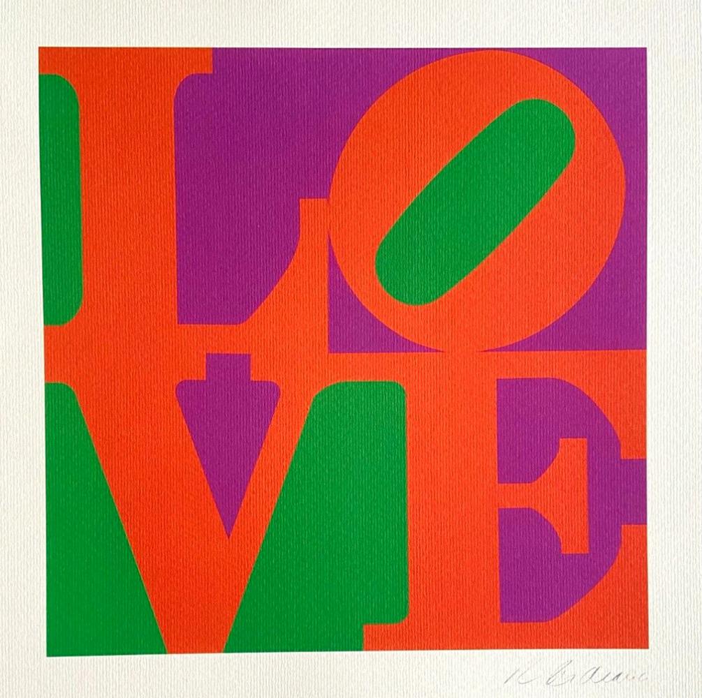 Robert Indiana 'LOVE' limited edition lithograph, Guggenheim, 1978 (1 of 2)