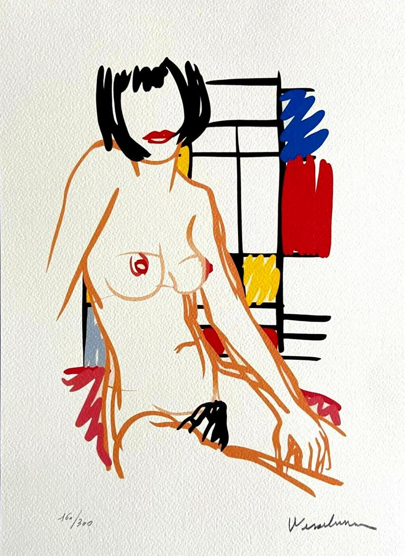 Tom Wesselmann 'Monica Sitting With Mondrian' 2005, Limited Edition Lithograph (1 of 2)