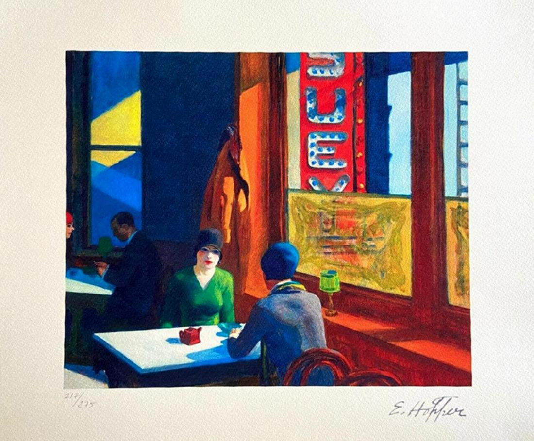 Edward Hopper 'Chop Suey' Limited Edition Lithograph 1986 (1 of 2)