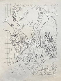 Henri Matisse, 'Composition' Litograph On Japon - 1960 (1 of 1)