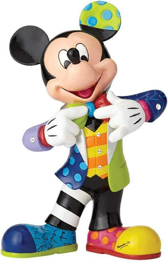 Disney By Romero Britto 'Mickey Mouse With Bling 90Th Celebration' Stone Resin Sculpture (1 of 4)