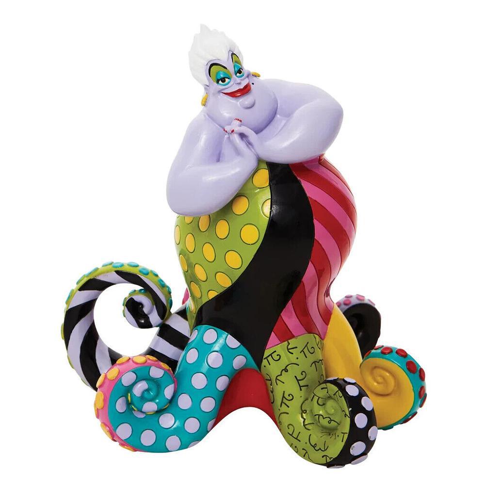 Disney By Romero Britto 'Ursula' Stone Resin Sculpture: DISNEY BY ROMERO BRITTO 'URSULA' Signed, Romero Britto, on the back left side Material: Stone Resin Product Dimensions: 8.27 in H x 6.69 in W x 7.87 in L Cartoon Character: Disney Provenance: Authoriz