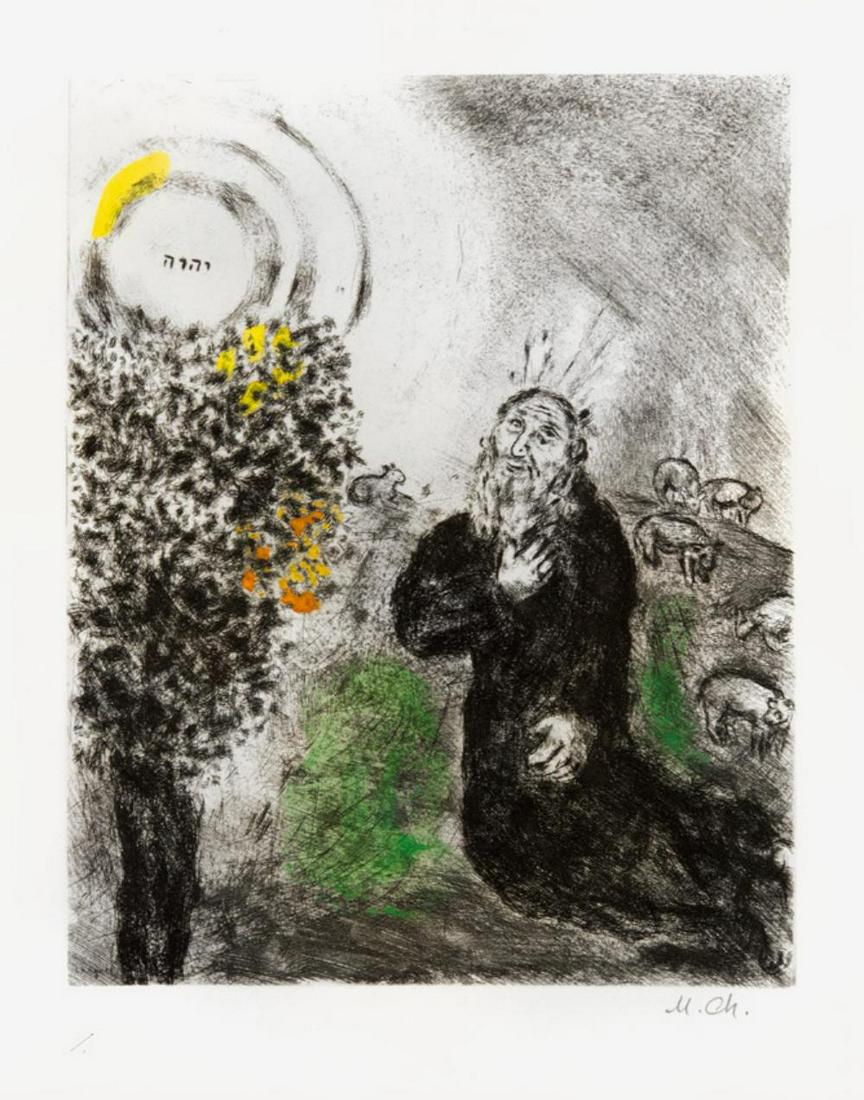 Marc Chagall 'The Burning Bush - 1958' Signed & Numbered Etching (1 of 4)
