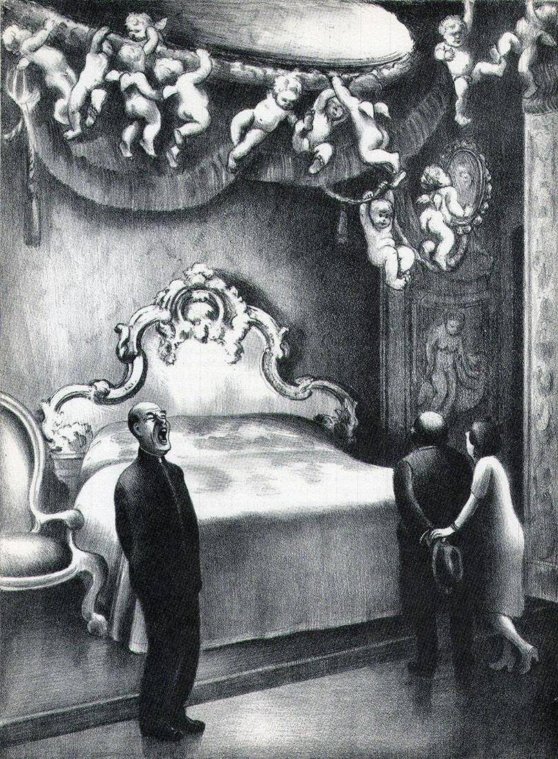 Mabel Dwight, Museum Guard, 1939: Artist: Mabel Dwight Title: Museum Guard Date Of Negative: 1939 Type Of Print: Vintage Photogravure/Lithograph, Printed from the original plate Date Of Print: 1939 (82 years old print) Paper: Medium w