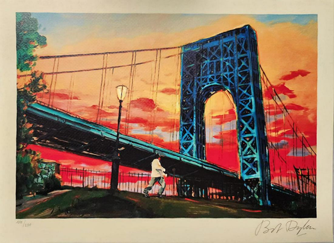 Bob Dylan  'Under The Bridge' Limited Edition Lithograph (1 of 3)