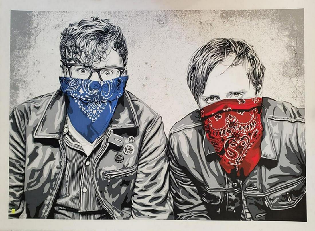 Mr. Brainwash 'Black Keys' Silkscreen, Signed & Numbered (1 of 4)