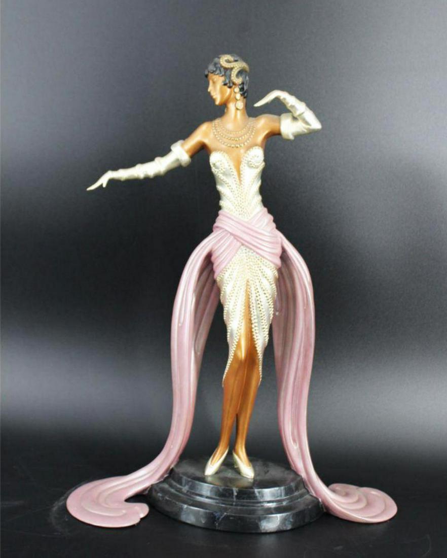 Erte 'Belle Du Bal' Bronze Sculpture 1990 (1 of 1)
