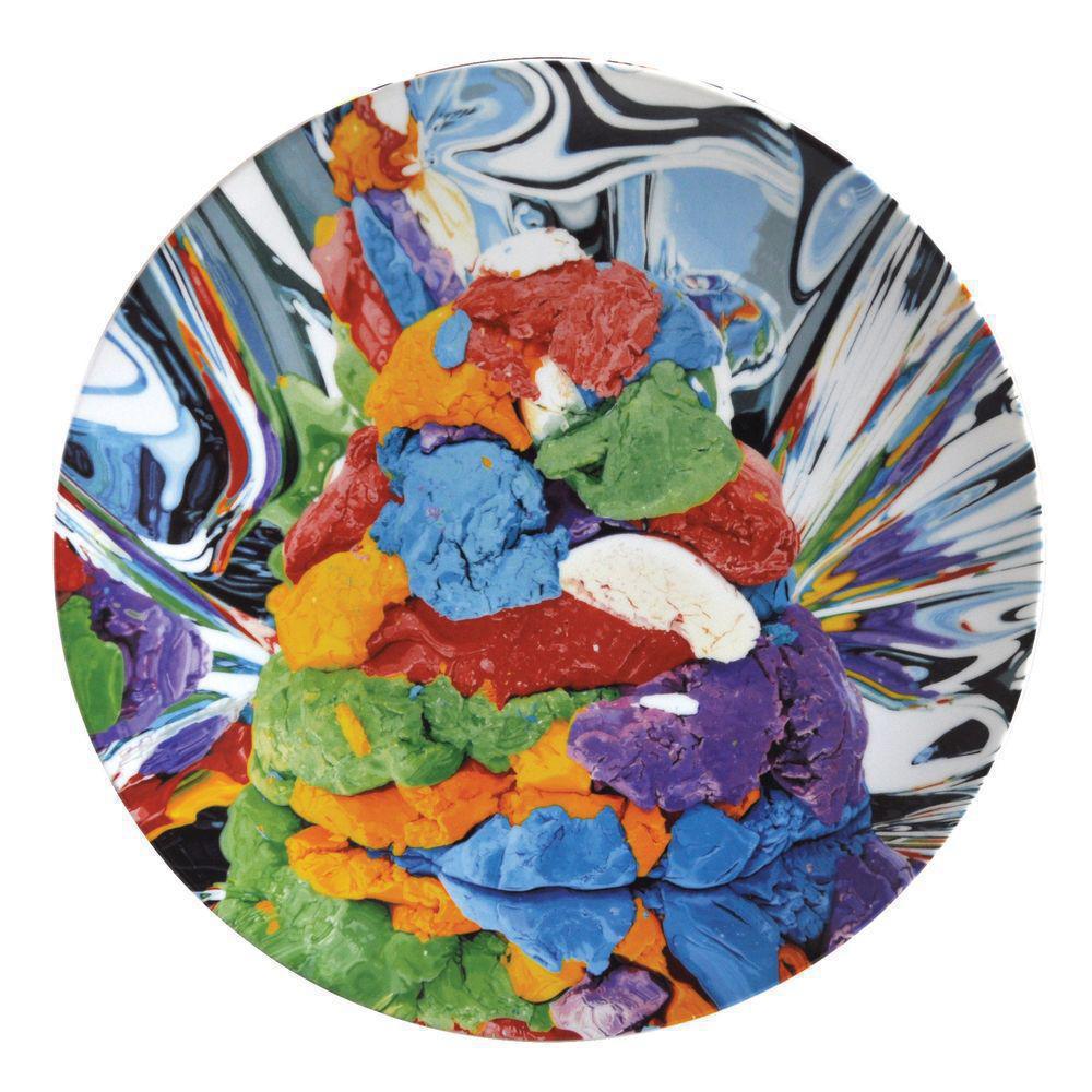 Jeff Koons "Play-Doh Coupe -2014" Screenprint On: Artist: Jeff Koons Title: "Play-doh Coupe" Year: 2014 Medium: Screenprint on Porcelain Plate Edition: XX/2500 Signature: Signed Verso in Red And Numbered With Bernardaud Markings And Stamp Size: 12.60