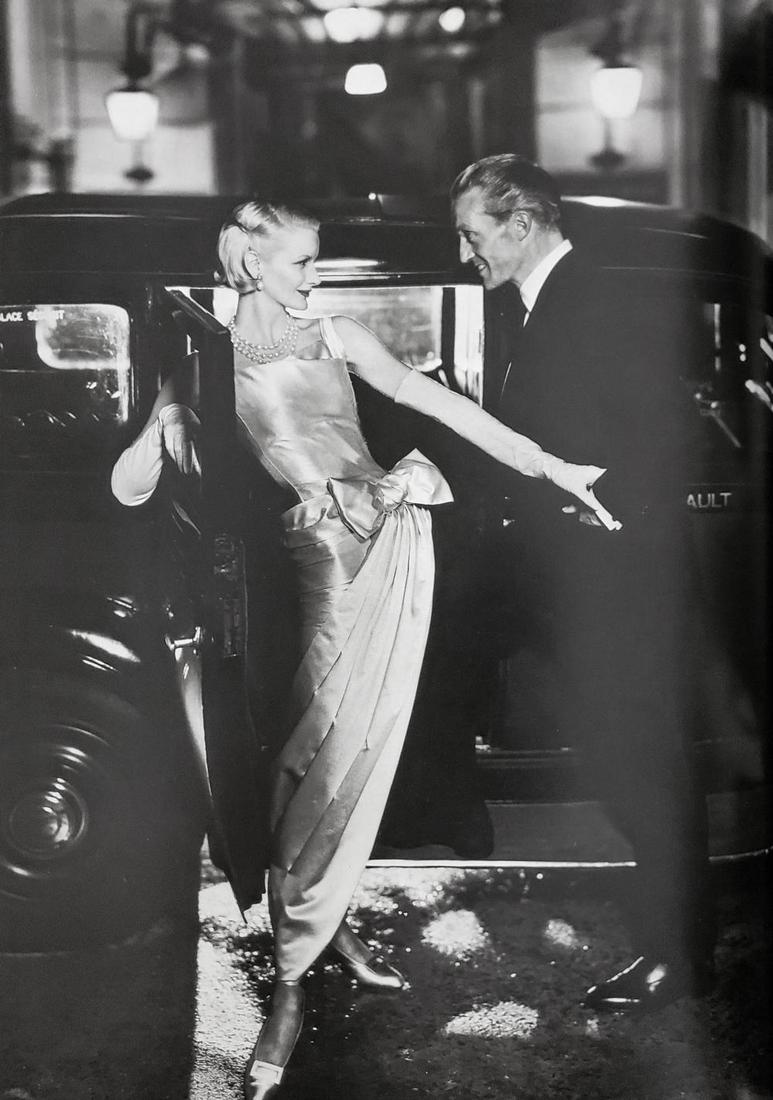 Richard Avedon, Sunny Harnett, Evening Dress by Dior, Rue Jean-Goujan, Paris, 1954: Photographer: Richard Avedon (American, 1923 - 2004) - internationally renowned portrait and fashion photographer, one of the most important and influential photographers during the last half of the t