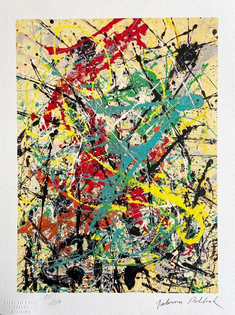 Jackson Pollock 'Un-Titled' 1978, Limited Edition Lithograph (1 of 2)