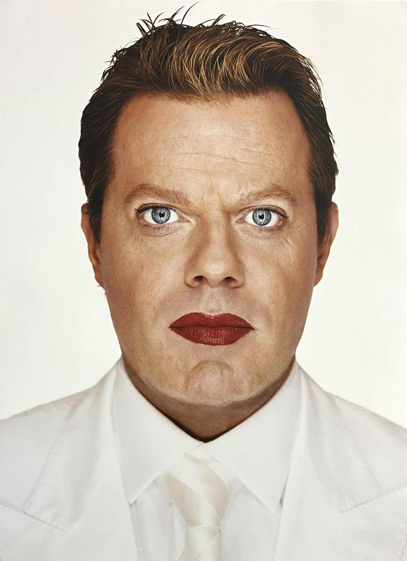 Martin Schoeller, Eddie Izzard, New York, NY, 2003: Photographer: Martin Schoeller (born March 12, 1968) is a New York-based photographer. Subject: "Eddie Izzard, New York, NY" Date Of Negative: 2003 Type Of Print: Fine Duotone Photo Engraving Date Of