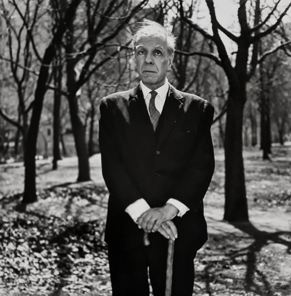 Diane Arbus, Jorge Luis Borges in Central Park, N.Y.C., 1969 (1 of 1)