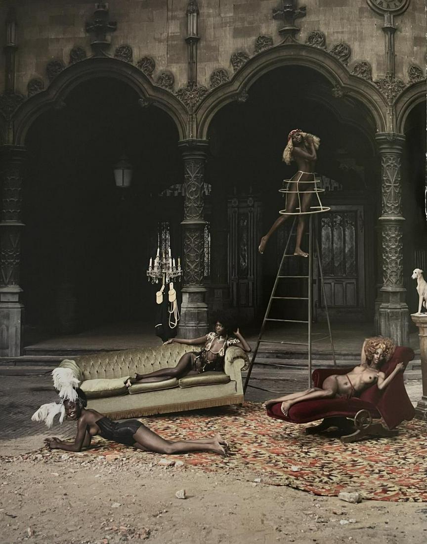 Marc Lagrange, Harlots In Heaven, 2000's: Photographer: Marc Lagrange was a Belgian photographer known for his nude portraits of female figures. Lagrange created dream-like and fantastical narrative pictures populated by beautiful nudes that 