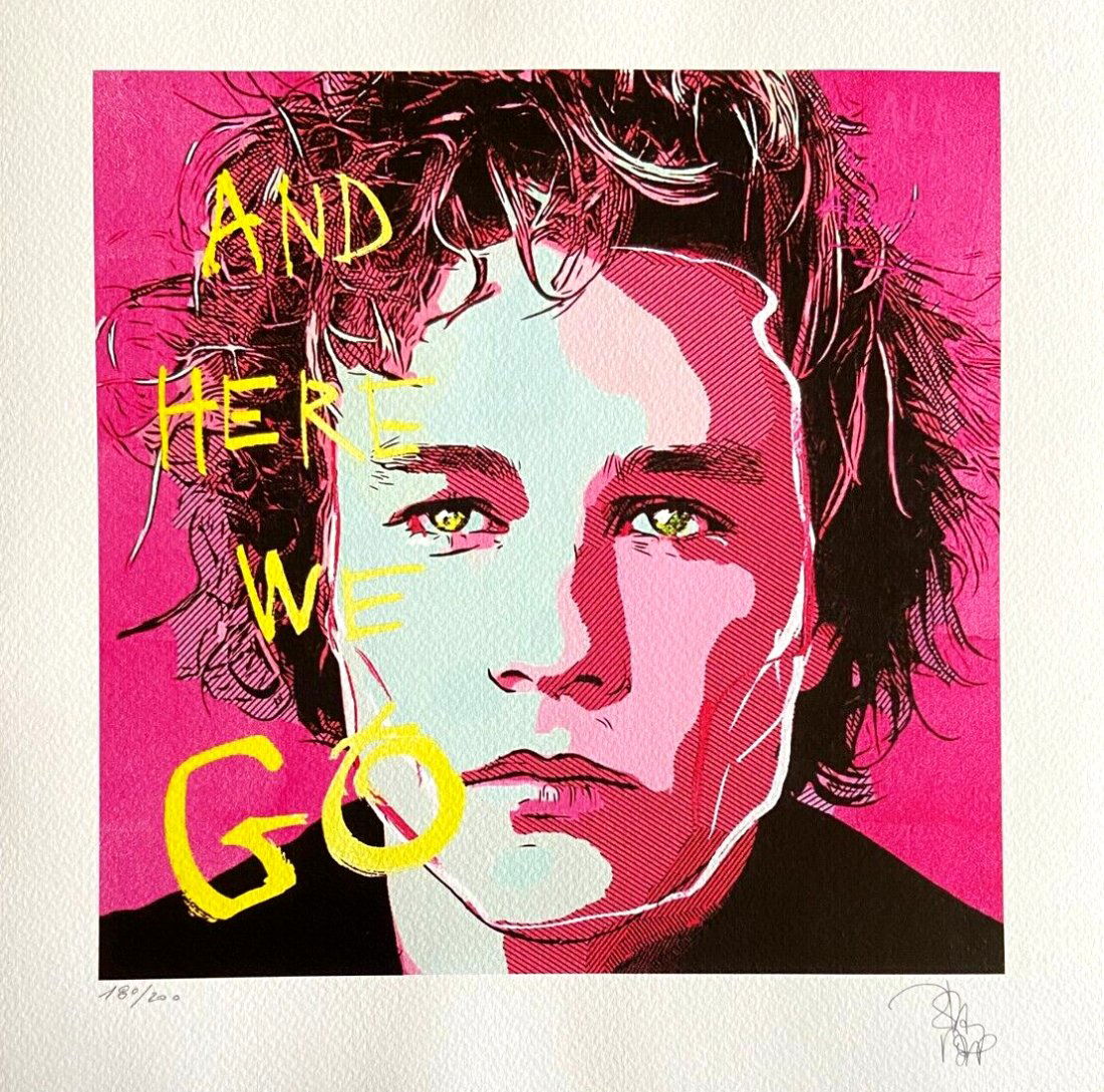 Johnny Depp 'heath Ledger' Limited Edition Lithograph Auction