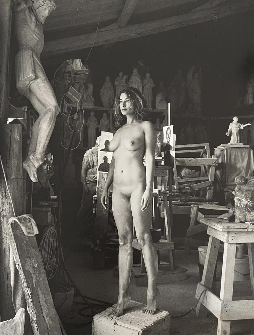 Marc Lagrange, Mary Magdalene, 2000's: Photographer: Marc Lagrange was a Belgian photographer known for his nude portraits of female figures. Lagrange created dream-like and fantastical narrative pictures populated by beautiful nudes that 