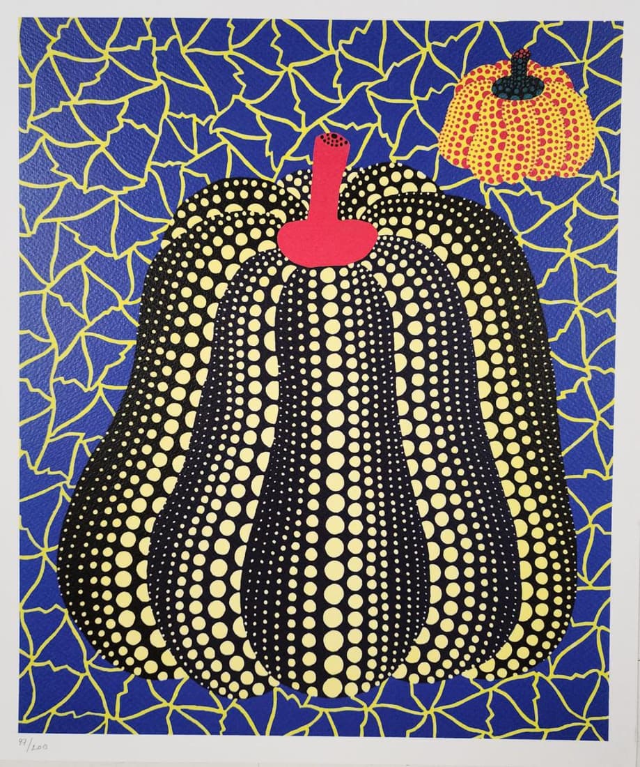 Yayoi Kusama "Pumpkin" 2011, Limited edition lithograph (1 of 2)