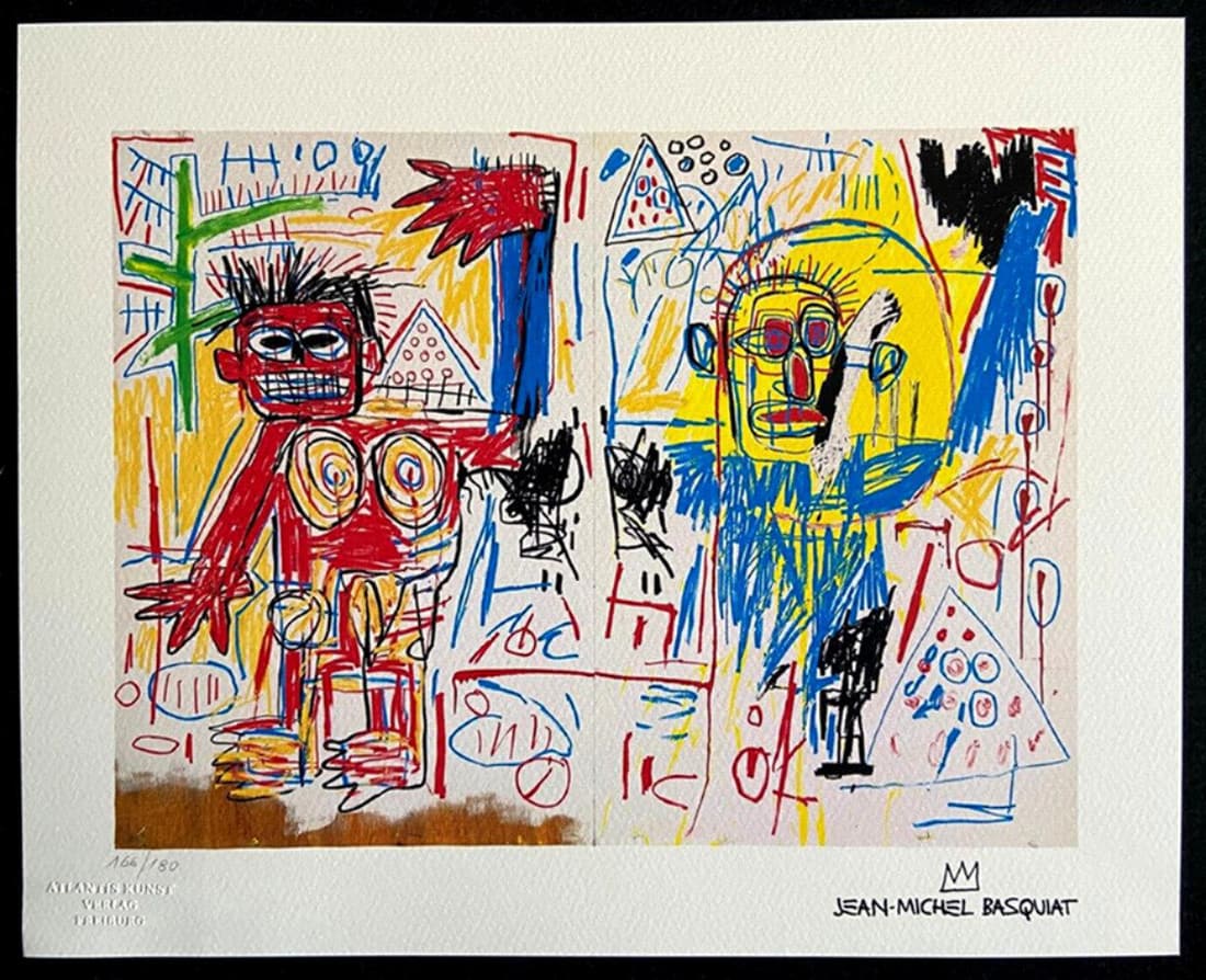 Jean-Michel Basquiat 'Un-Titled - 1978' Limited Edition Lithograph (1 of 3)