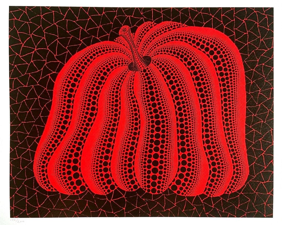 Yayoi Kusama 'Pumpkin - 2011' limited edition lithograph (1 of 2)
