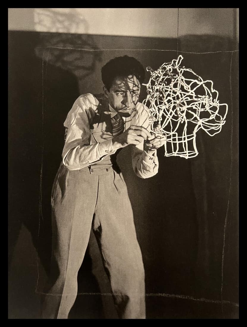 Man Ray, Jean Cocteau, Sculpting His Own Head In Wire, C.1925 (1 of 1)