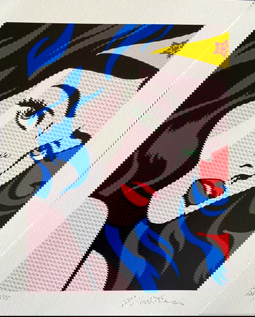 Roy Lichtenstein 'Wonder Woman - 1986' Limited edition lithograph: Roy Lichtenstein "Wonder Woman" Lithograph from an original work by Roy Lichtenstein, printed in 1986 28x35 cm Edition of 275, numbered in pencil Plate Signed Signature Published by Birkhauser Kunstve