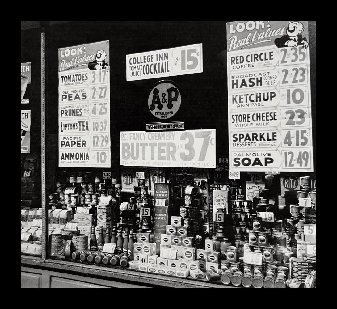 Berenice Abbott, A & P, Great Atlantic And Pacific Tea Company, 246 Third Avenue, 1930s (1 of 1)