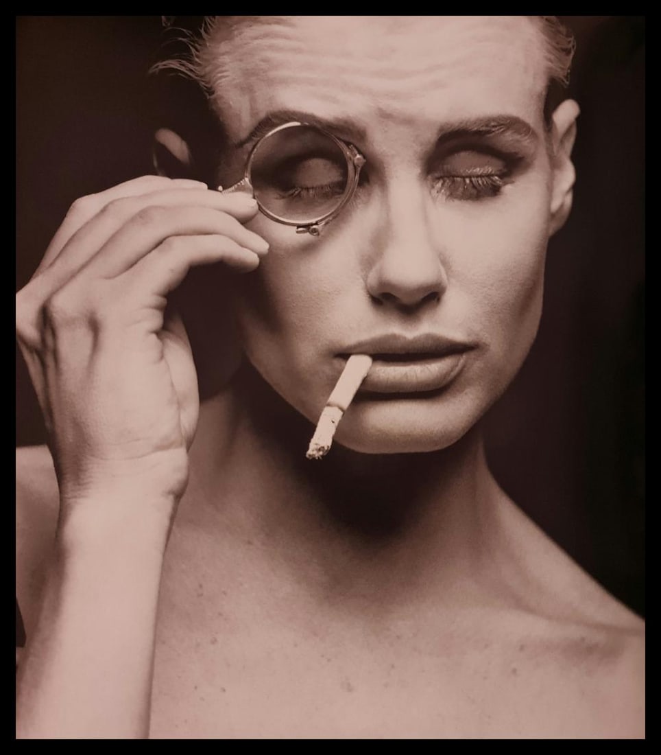 Michel Compte, Daryl Hannah, 1993: Photographer: Michel Comte (born 19 February 1954) is a Swiss artist, filmmaker, fashion and portrait photographer. Subject/Title: Frida Kahlo Date Of Negative: 1993 Type Of Print: Sheet Fed Photograv