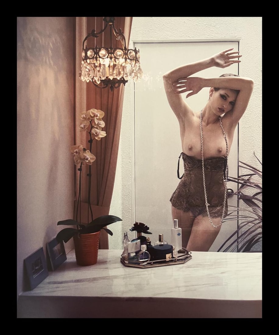 Marc Lagrange, Vintage Love, 2012: Photographer: Marc Lagrange was a Belgian photographer known for his nude portraits of female figures. Lagrange created dream-like and fantastical narrative pictures populated by beautiful nudes that