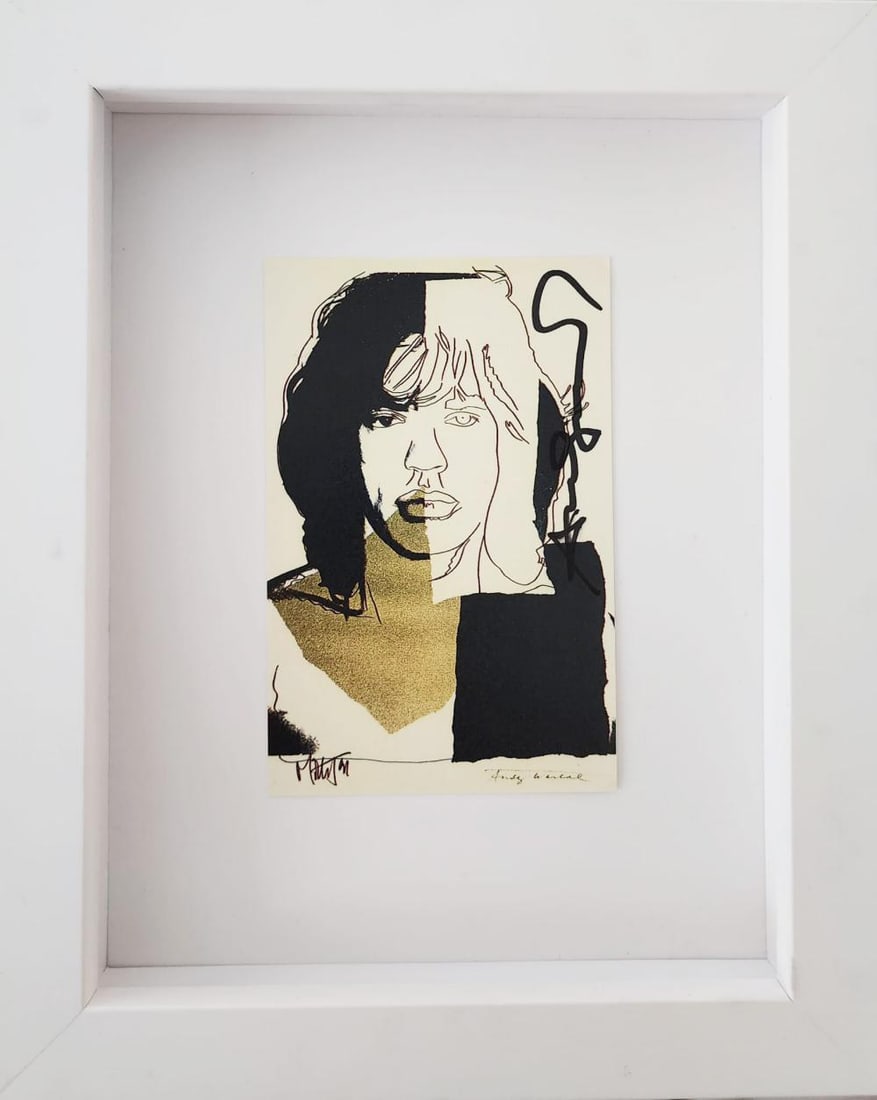 Andy Warhol, Mick Jagger FSII 146 Announcement Signed Invitation (1 of 1)