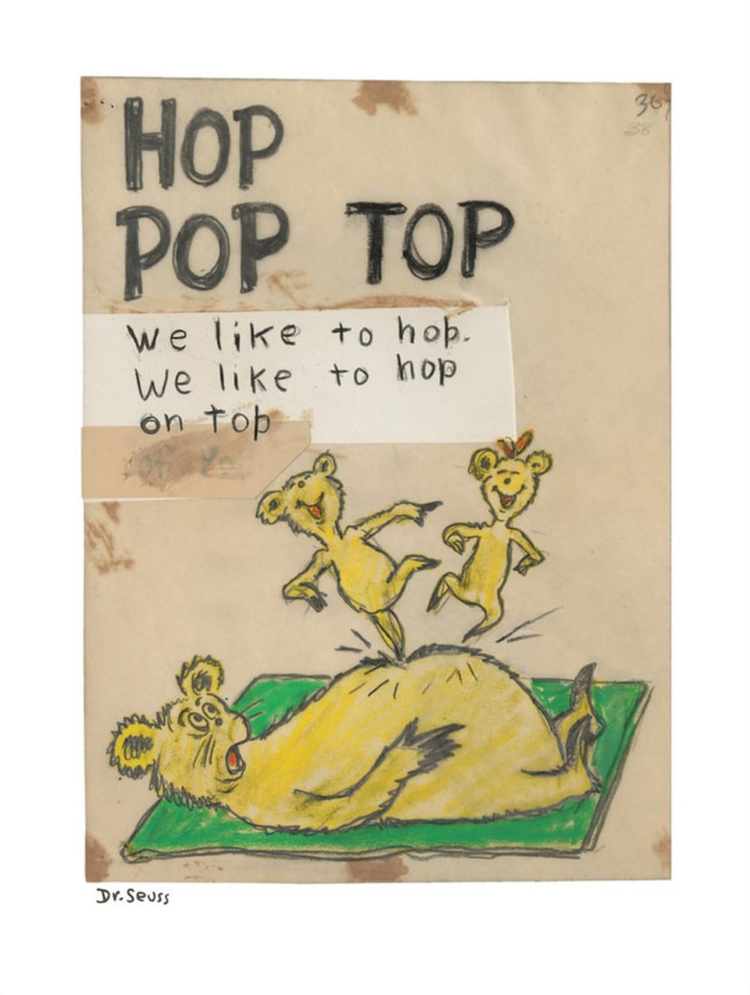 DR. SEUSS 'HOP POP TOP' SIGNED & NUMBERED (1 of 2)