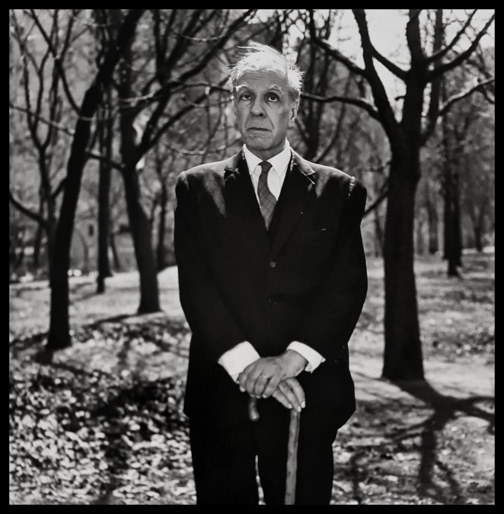 Diane Arbus, Jorge Luis Borges in Central Park, N.Y.C., 1969 (1 of 1)