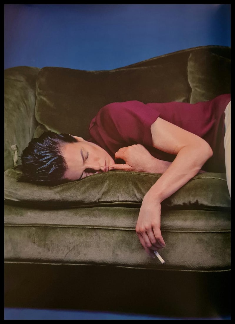 Michel Compte, Kim Bassinger as a young man: Photographer: Michel Comte (born 19 February 1954) is a Swiss artist, filmmaker, fashion and portrait photographer. Subject/Title: Frida Kahlo Date Of Negative: Undated Type Of Print: Sheet Fed Photog