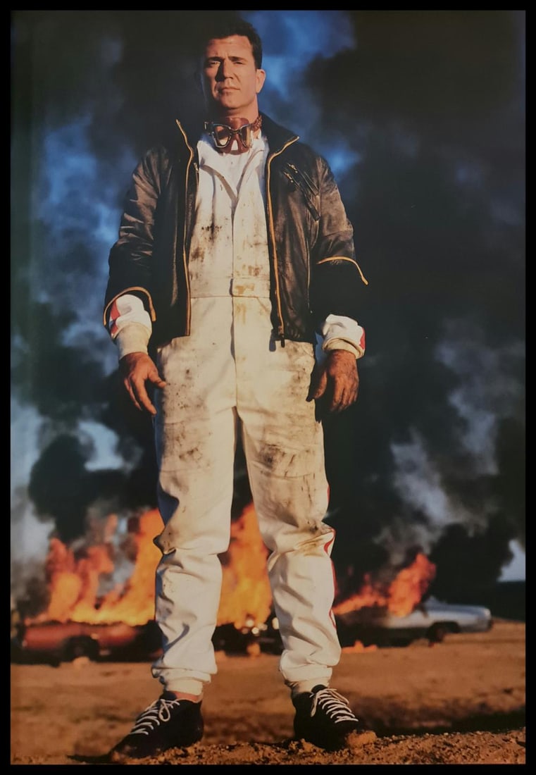 Michel Compte, Mel Gibson at a staged accident at Willow Springs Raceway, California, 1997: Photographer: Michel Comte (born 19 February 1954) is a Swiss artist, filmmaker, fashion and portrait photographer. Subject/Title: Frida Kahlo Date Of Negative: 1997 Type Of Print: Sheet Fed Photograv