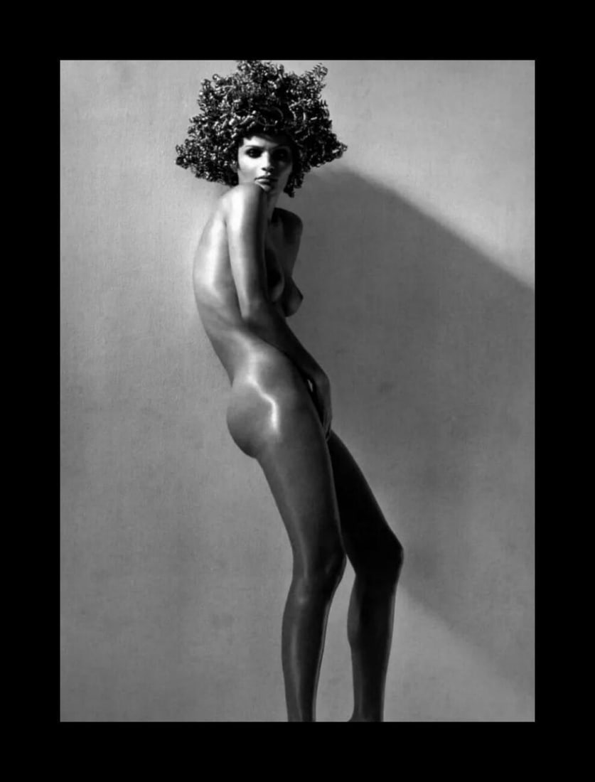 Herb Ritts, Helena Hollywood, 1996: Photographer: Herbert "Herb" Ritts (American, 1952 - 2002) - renowned fashion, art and celebrity photographer. Title: Helena Hollywood Date Of Negative: 1996 Type Of Print: Fine Duotone Photo Engravin