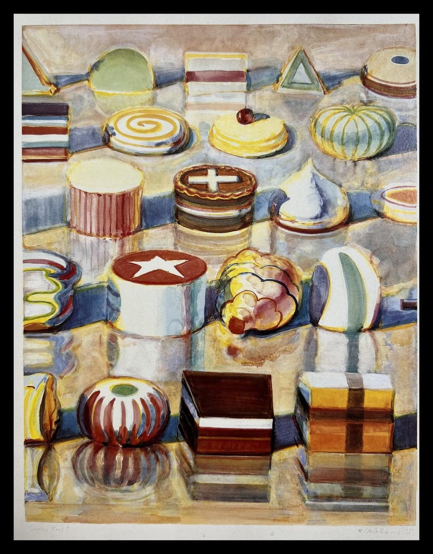 Wayne Thiebaud, Display Rows, 1991, Plate Signed, Dated & Titled (1 of 1)