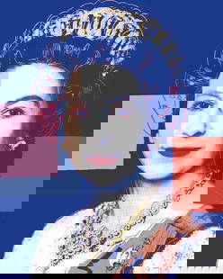 Andy Warhol, Sunday B. Morning Queen Elizabeth 337, Limited Edition Serigraph: Andy Warhol Sunday B. Morning QUEEN ELIZABETH 337 - 2022 Limited Edition of 3500 Serigraph, Printed on museum board Size: 30 1/4" x 38" (96.5 x 76.75 cm) Stamped on the back with blue ink; "Published