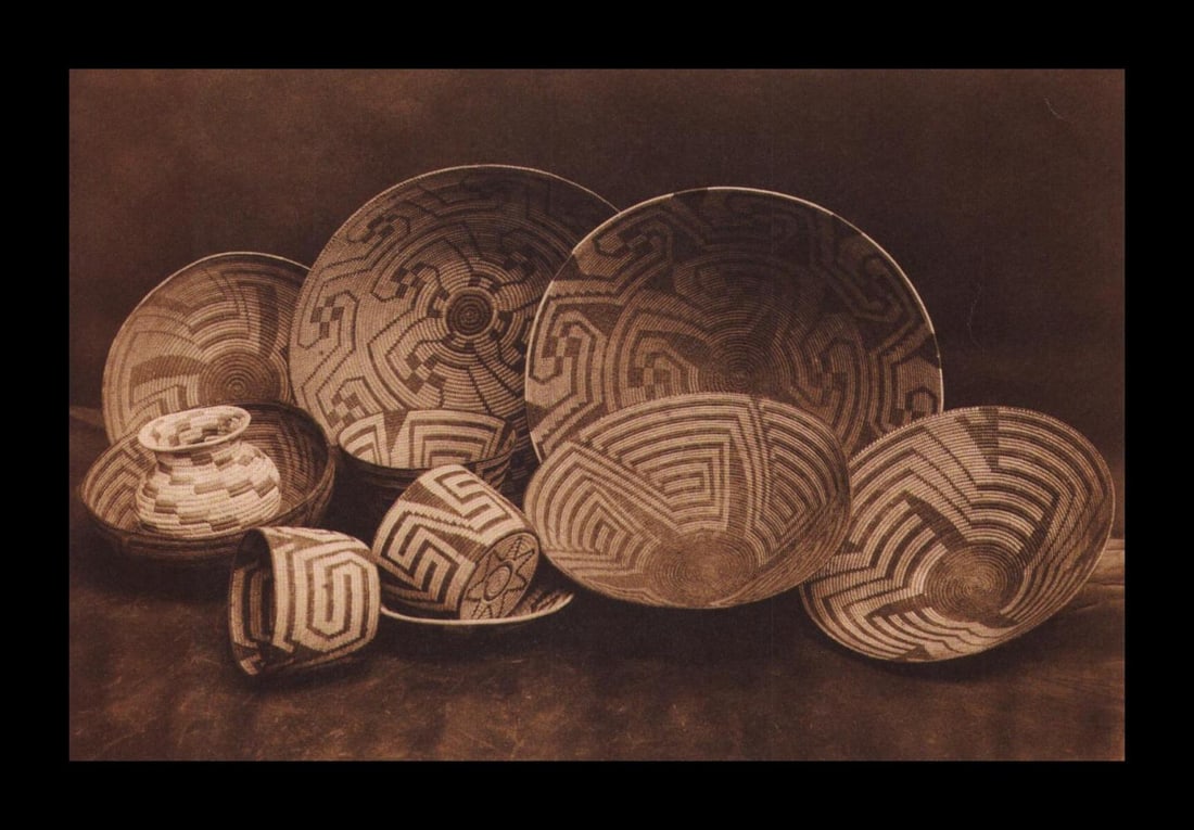 Edward S. Curtis, PLATE 84 Pima Baskets, 1907 (1 of 1)