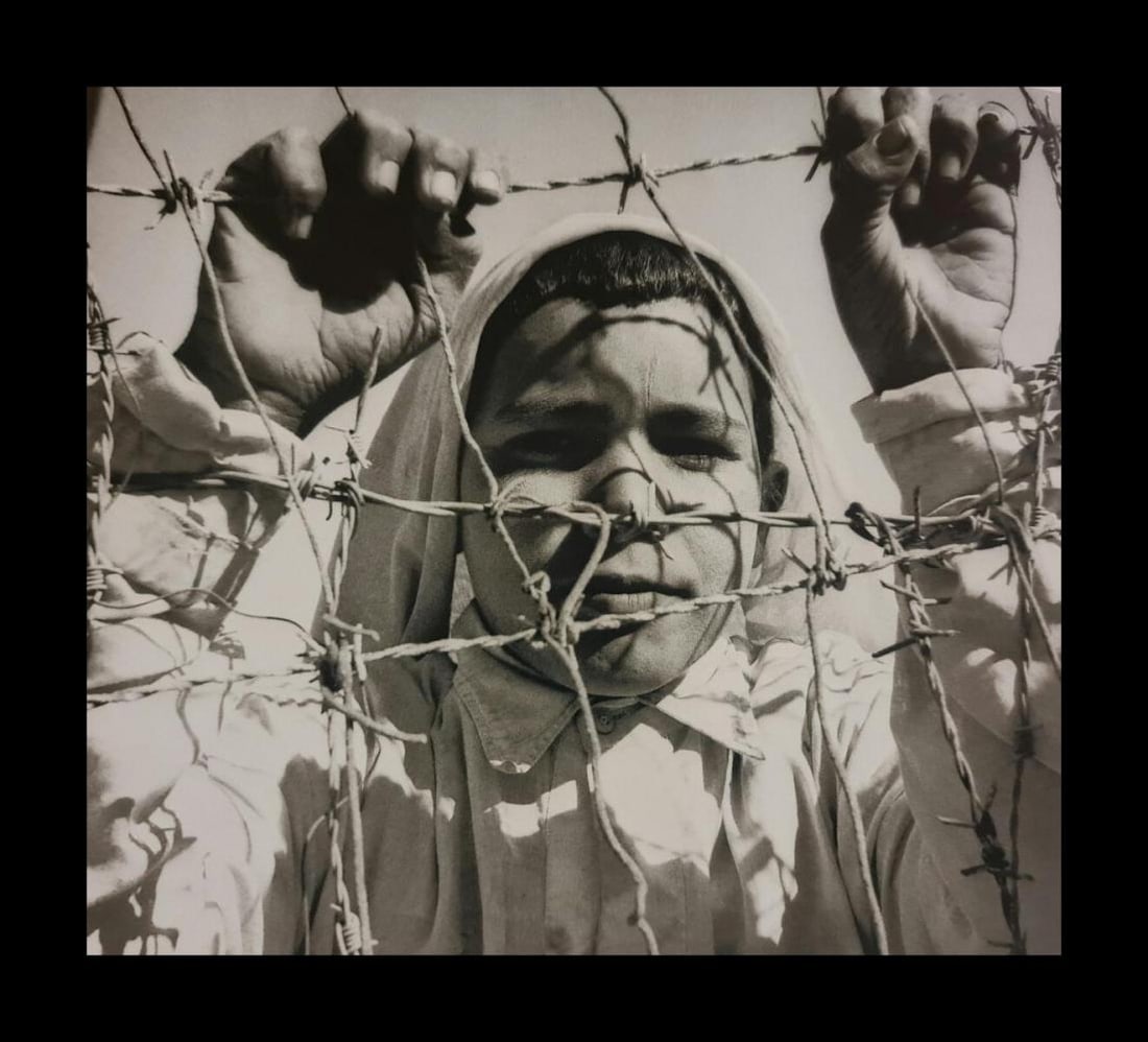 Michel Compte, Refugee camp, Gulf War, 1991: Photographer: Michel Comte (born 19 February 1954) is a Swiss artist, filmmaker, fashion and portrait photographer. Subject/Title: Frida Kahlo Date Of Negative: 1991 Type Of Print: Sheet Fed Photograv