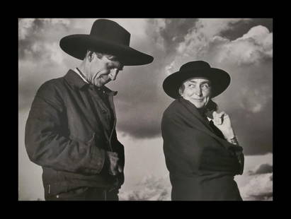 Ansel Adams, Georgia O'Keefe and Orville Cox, Canyon De Chelly National Monument, Arizona, 1937: Photographer: Ansel Adams (American, 1902 - 1984) - Internationally renowned American photographer. One of the most influential artists in photographic history. Title: "Georgia O'Keefe and Orville Cox