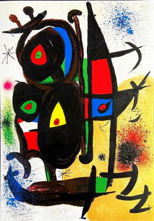 Joan Miro - 'Friends of the Museum of Modern Arts, Paris' Limited edition: Joan Miro "Friends of the Museum of Modern Arts, Paris". Beautiful Giclee work printed after the work by Joan Miro. Limited edition, hand numbered on lower left margin. Fine Art Giclee Technique, prin