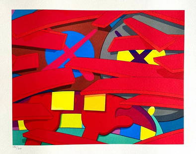 Kaws It will Happen 2021: Kaws "It Will Happen" The lithograph was printed in 2021 by the Mori Art Museum Tokyo, Japan in 200 copies, Numbered in pencil The work measures 11.75x11.75 Inches. Condition: In Excellent condition C