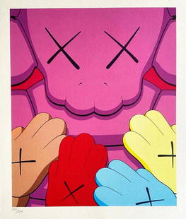 Kaws 'Urge - 2021' Limited edition lithograph: Kaws "Urge" The lithograph was printed in 2021 by the Mori Art Museum, Tokyo, Japan in 200 copies, Numbered in pencil The work measures 40x32 CM. Condition: In Excellent condition Certificate of Authe