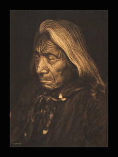 Edward S. Curtis, PLATE 62 Red Cloud, 1905: Photographer: Edward S. Curtis (American, 1868 - 1952) - renowned photographer of the American West and the Native American Indian. Title: FIG. 45 Curtis Studio, (Edward S. Curtis and His Daughter Bet