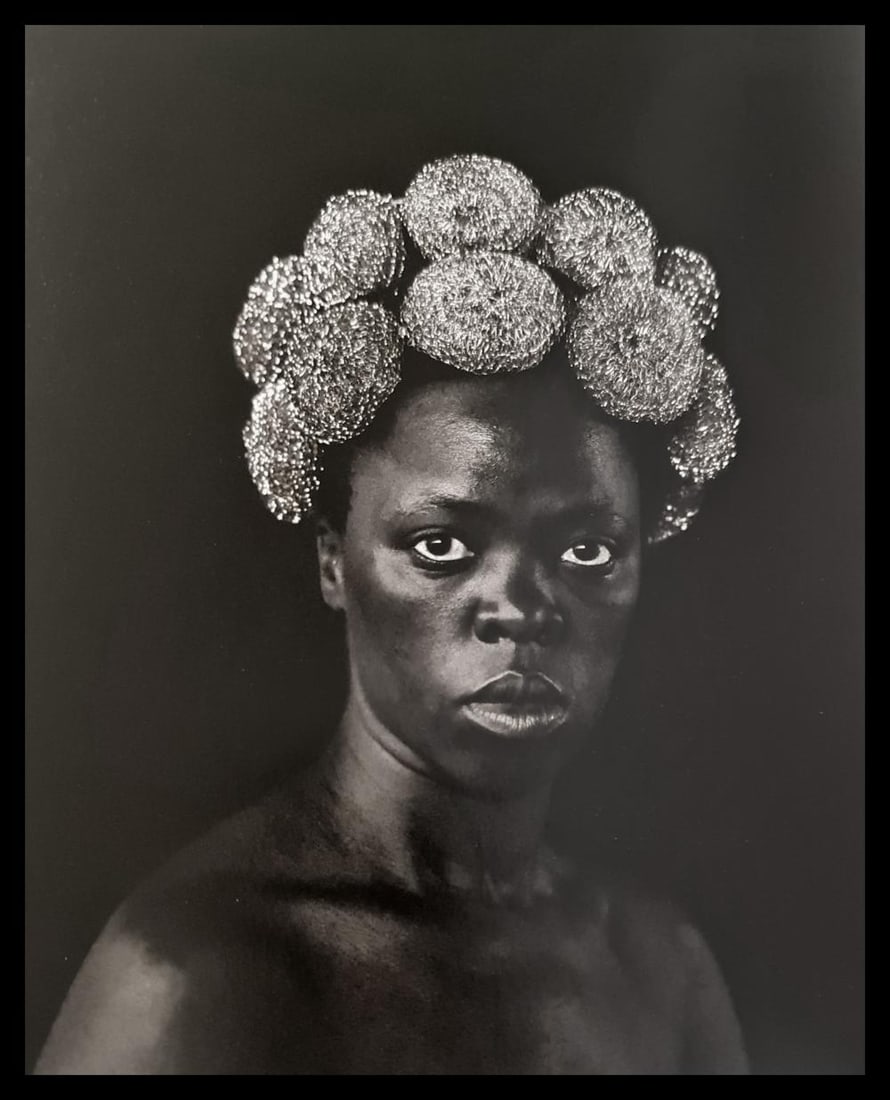 Zanele Muholi, Bester V, Mayotte, 2015: Photographer: Zanele Muholi was born in 1972. She is a South African photographer and filmmaker. Title: Bester V, Mayotte, 2015, 6.5 x 8 Date Of Negative: 2015 Type Of Print: Authentic Vintage Sheet F